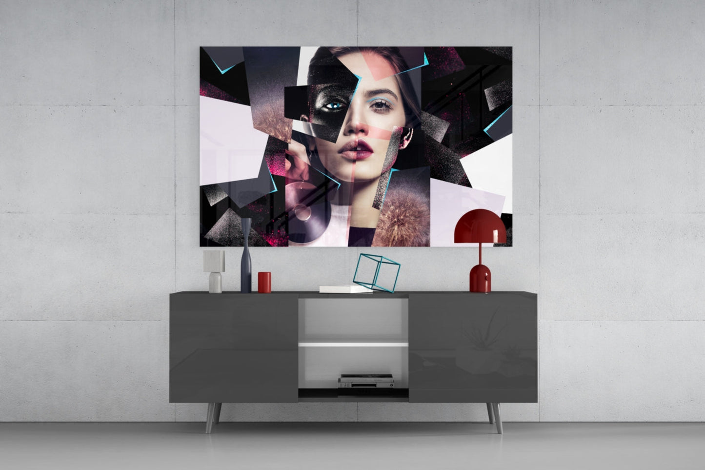 Insigneart USA Insigneart USA Effect Woman Glass Wall Art