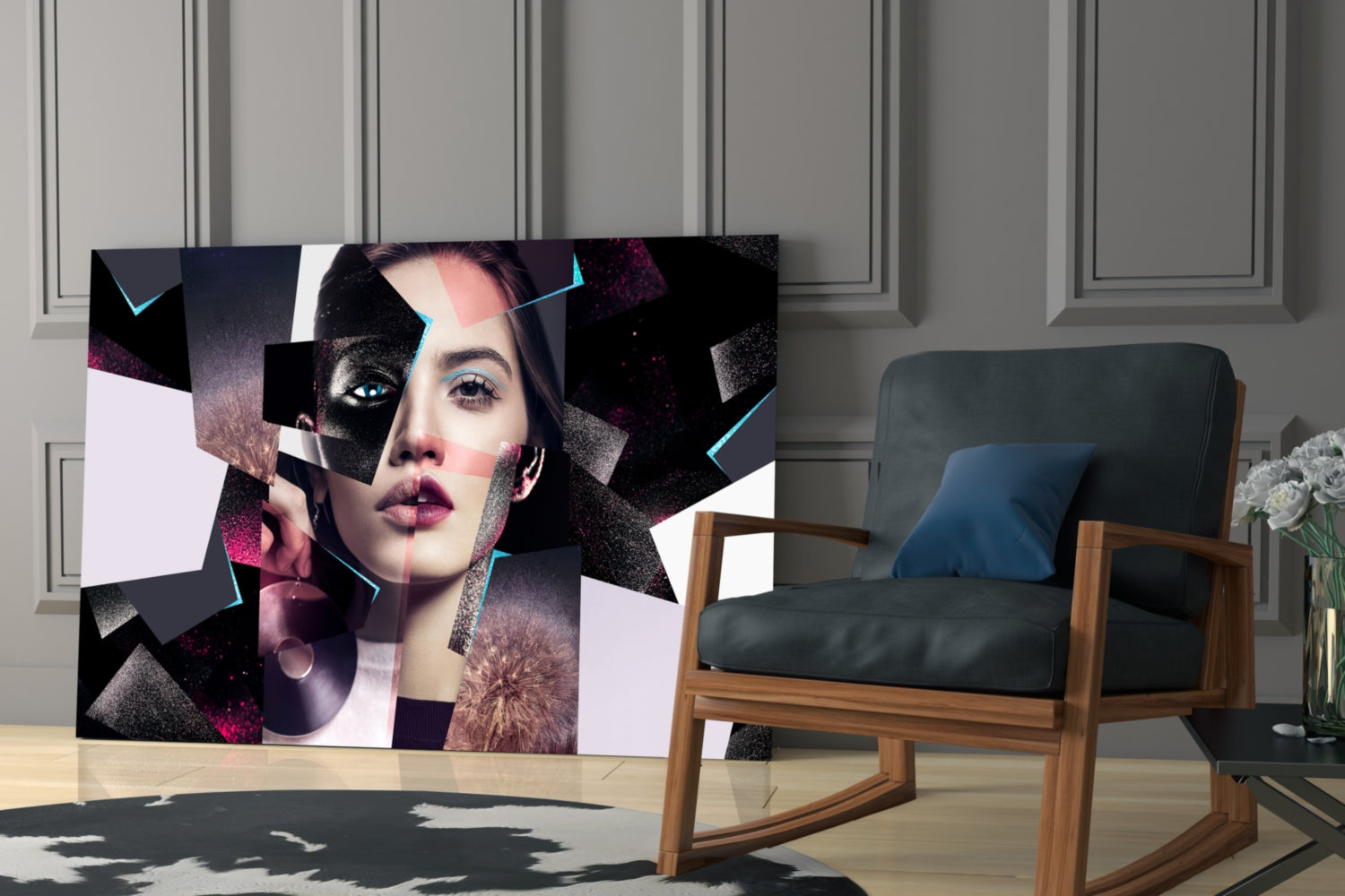 Insigneart USA Insigneart USA Effect Woman Glass Wall Art