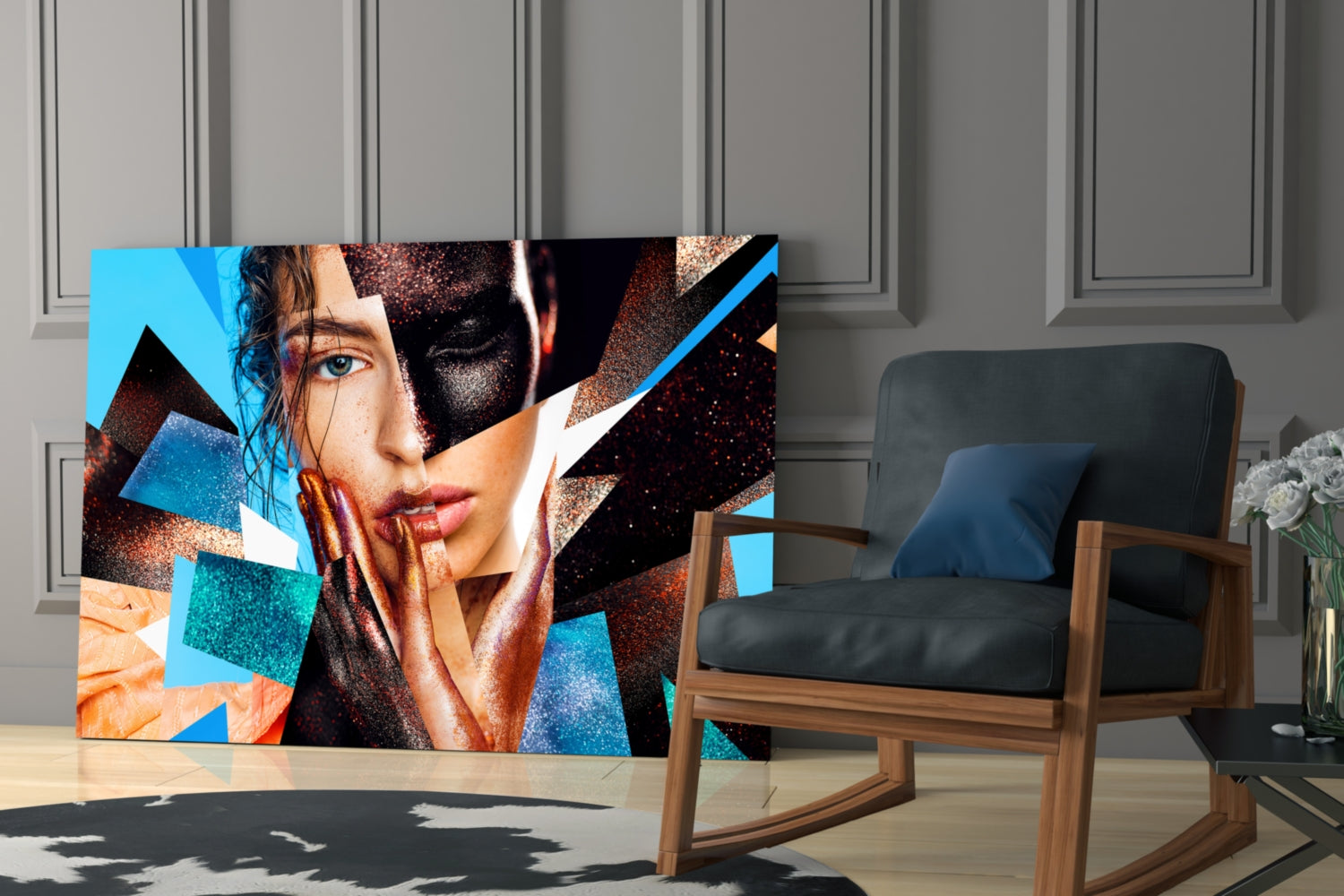 Insigneart USA Insigneart USA Effect Woman Glass Wall Art
