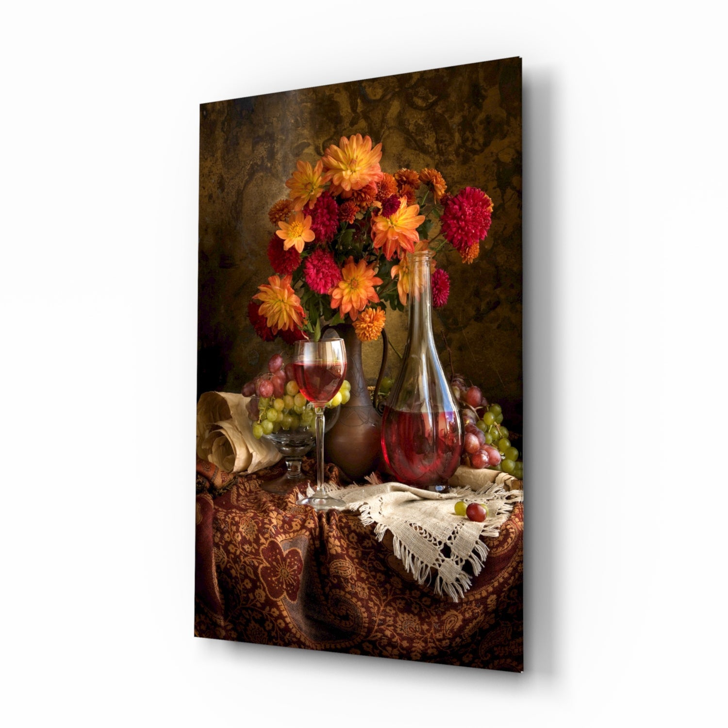 Insigneart USA Insigneart USA Chalice and Flowers Glass Wall Art