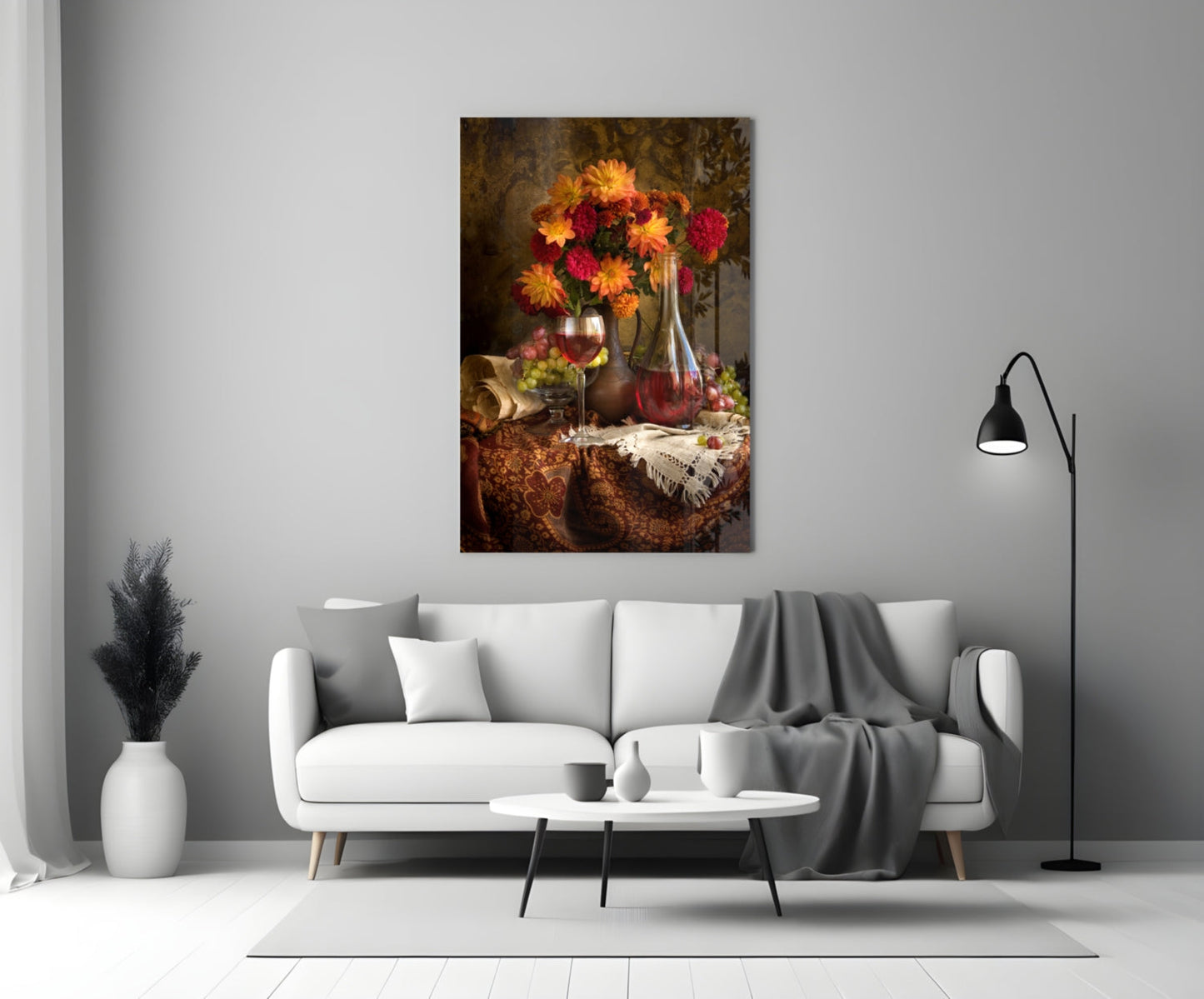 Insigneart USA Insigneart USA Chalice and Flowers Glass Wall Art