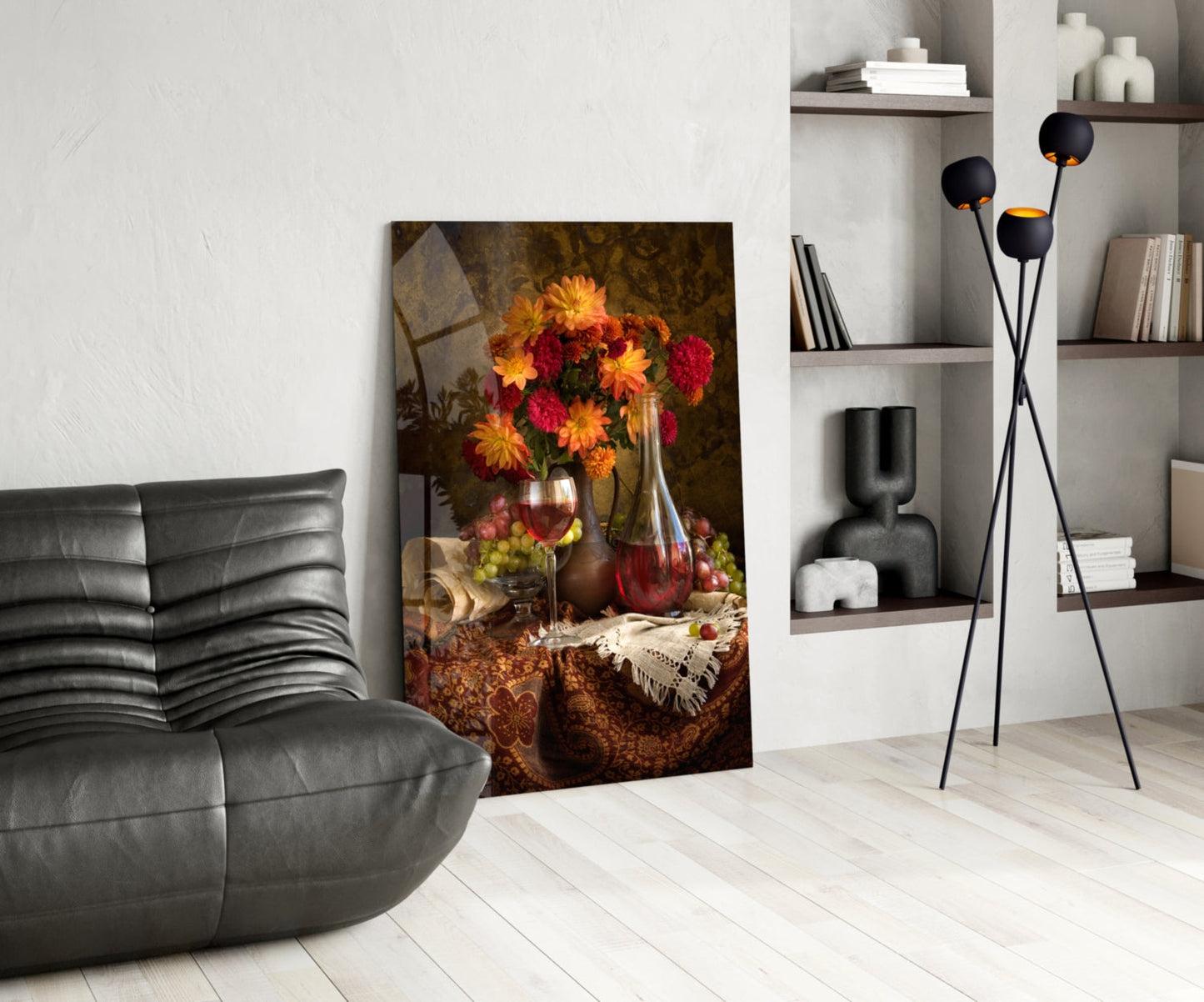 Insigneart USA Insigneart USA Chalice and Flowers Glass Wall Art