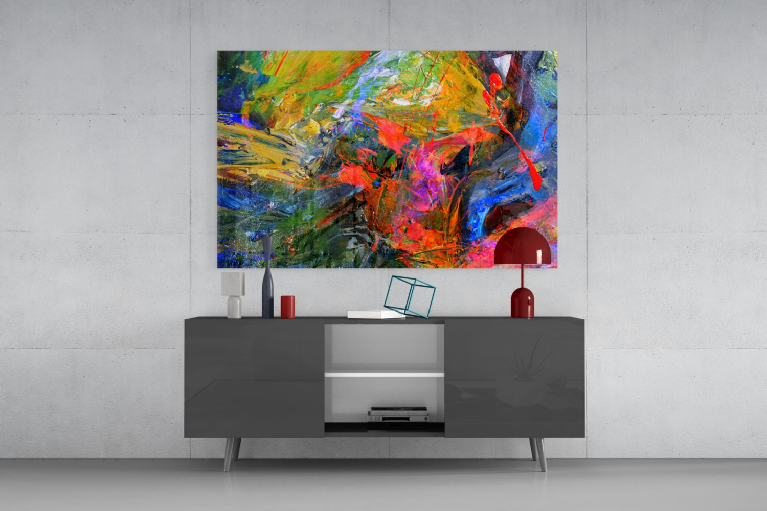 Insigneart USA Insigneart USA Color Explosion Glass Wall Art