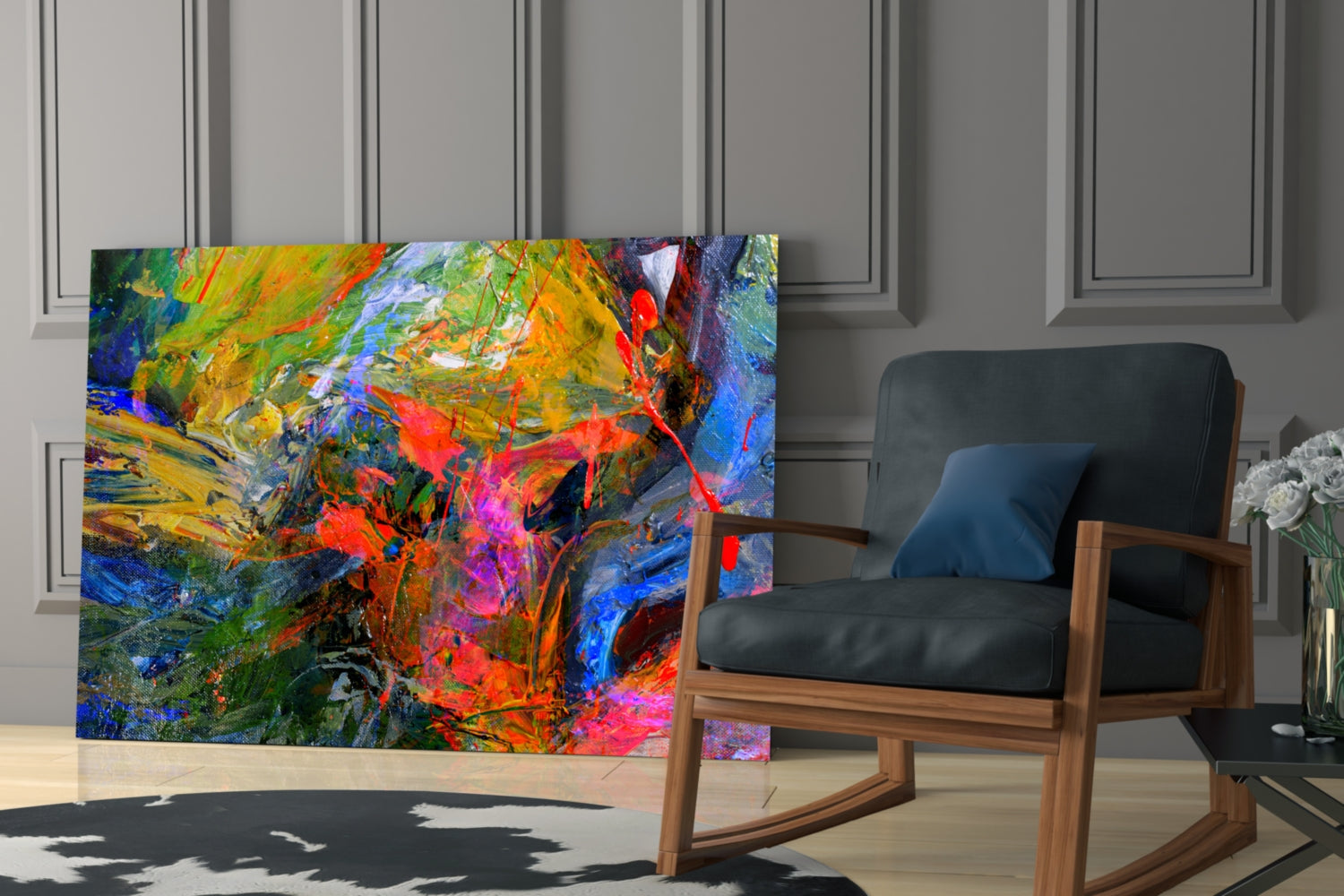 Insigneart USA Insigneart USA Color Explosion Glass Wall Art