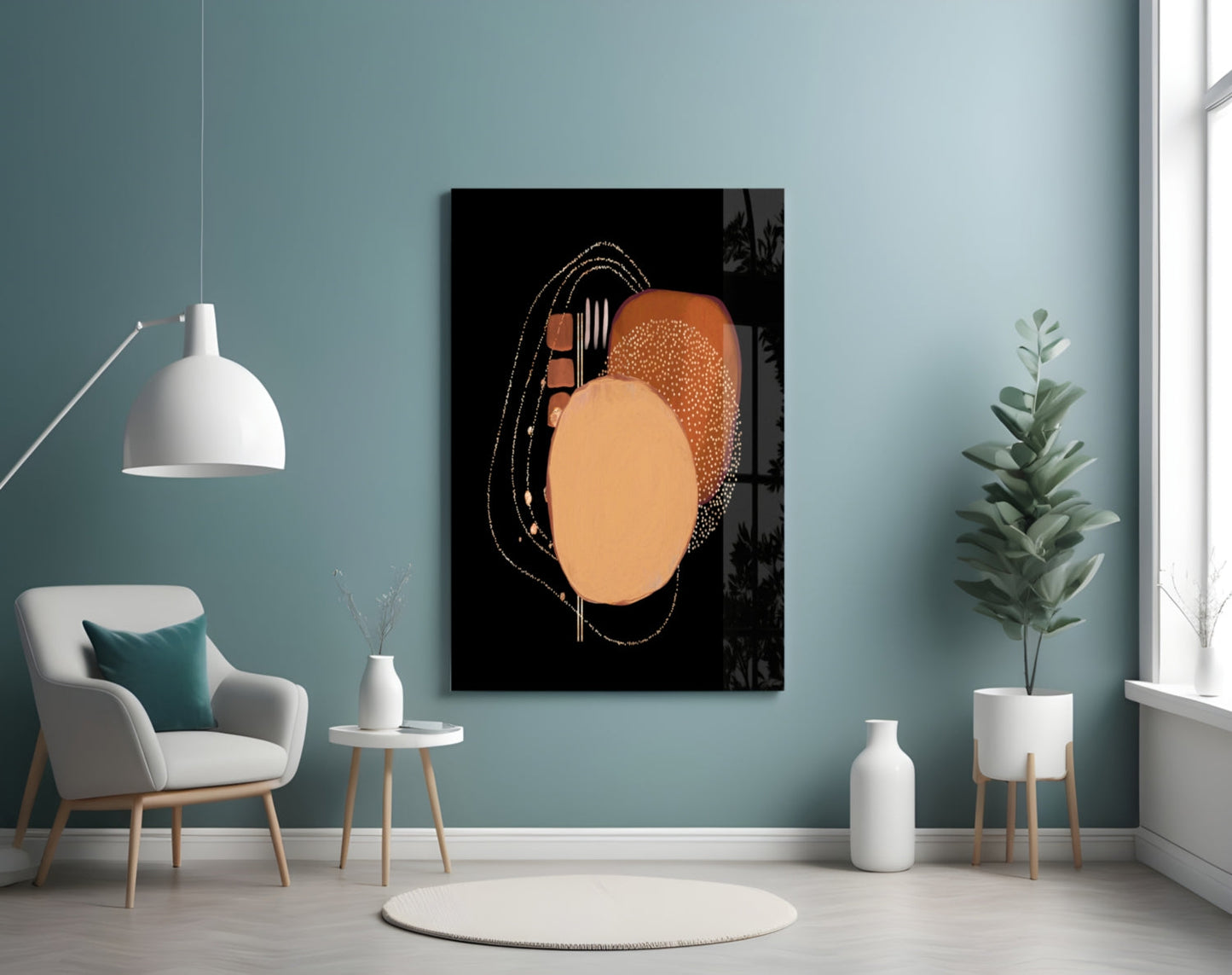 Insigneart USA Insigneart USA Abstract Black Glass Wall Art