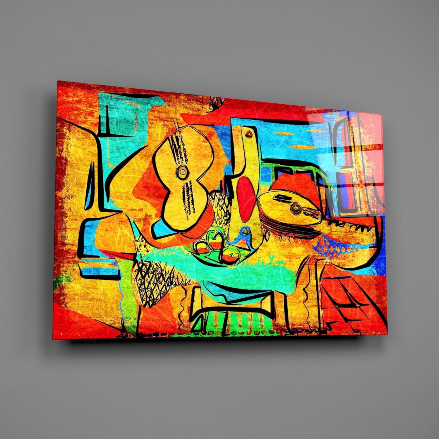 Insigneart USA Insigneart USA Abstract Cello Glass Wall Art