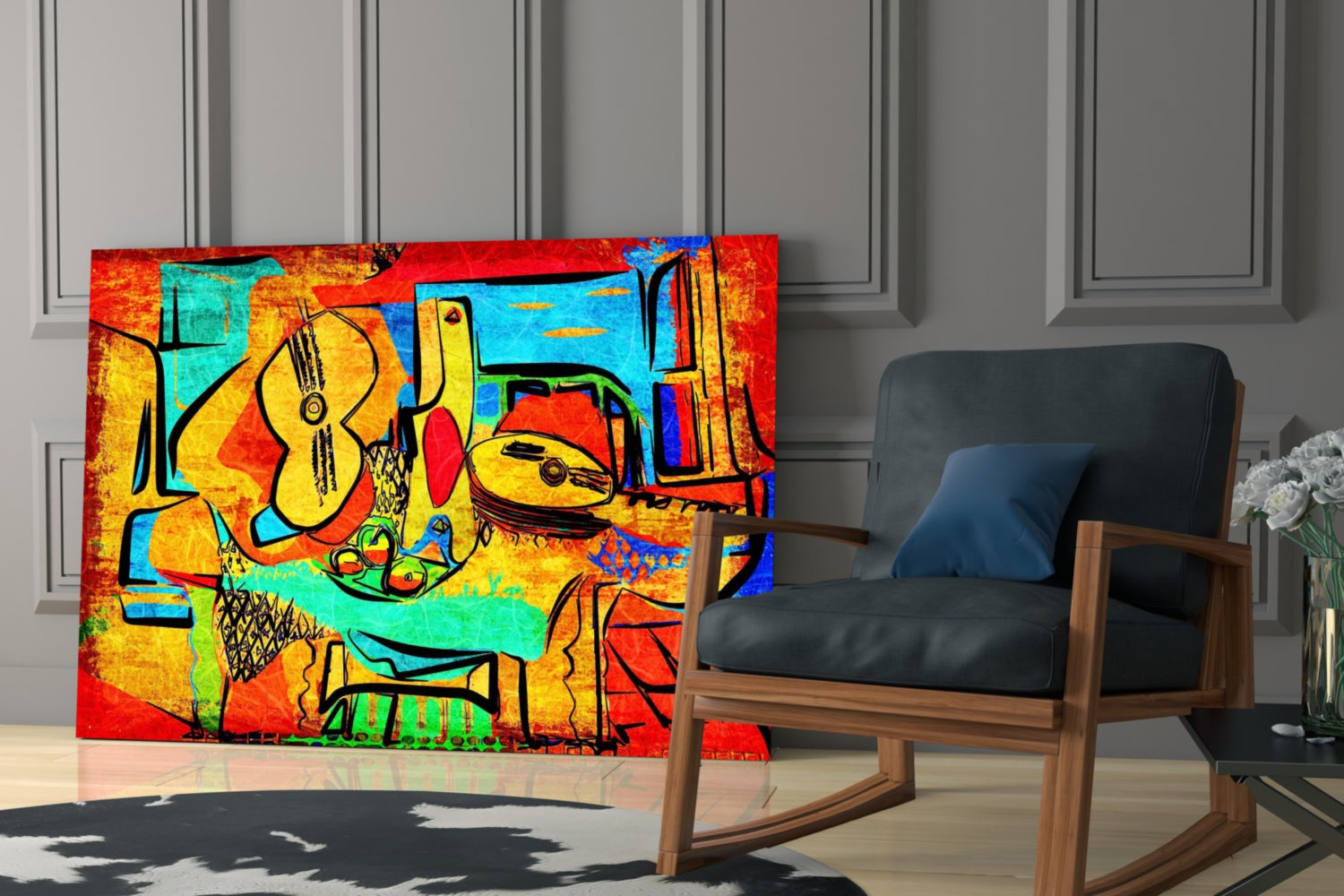 Insigneart USA Insigneart USA Abstract Cello Glass Wall Art