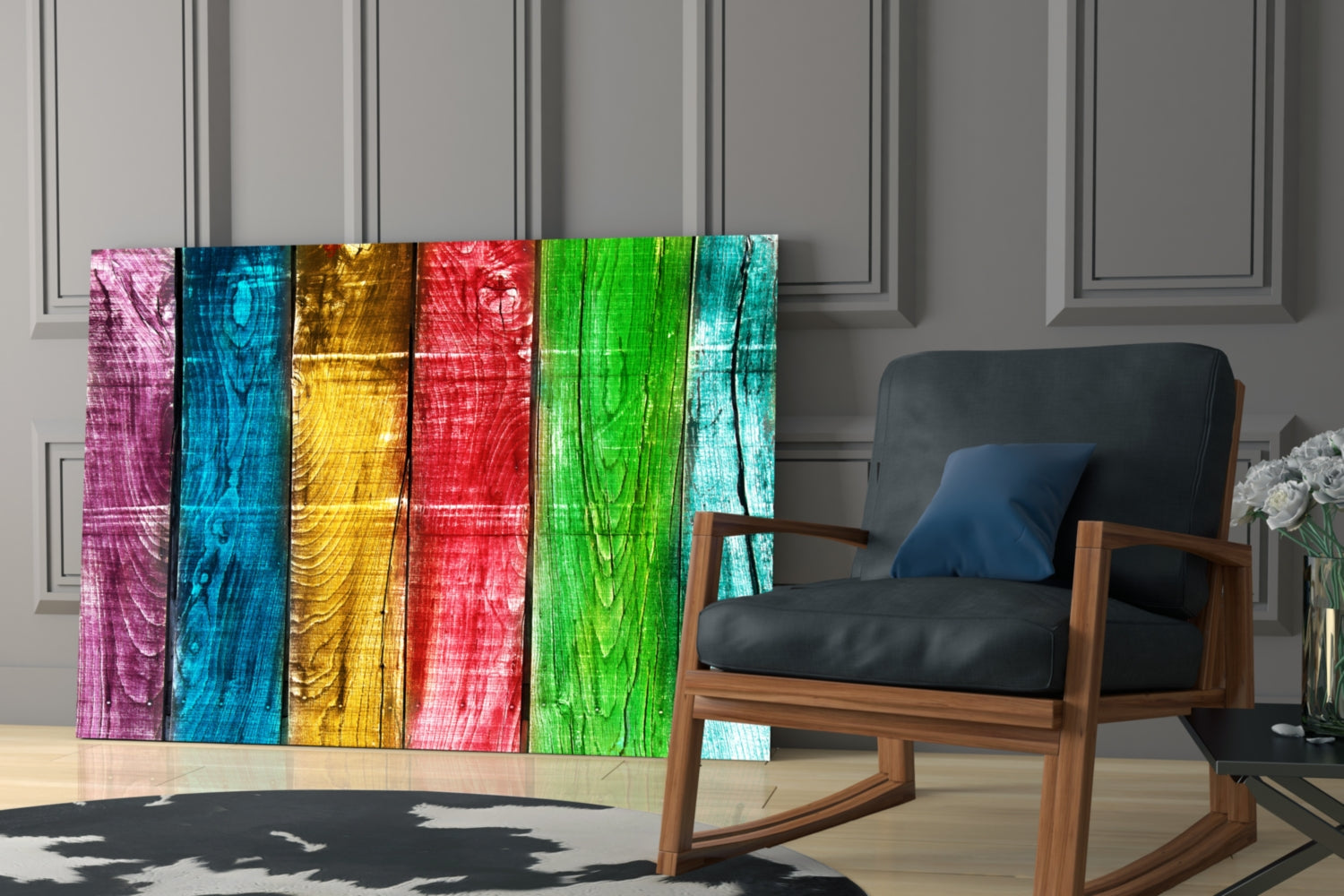 Insigneart USA Insigneart USA Colored Wood Glass Wall Art