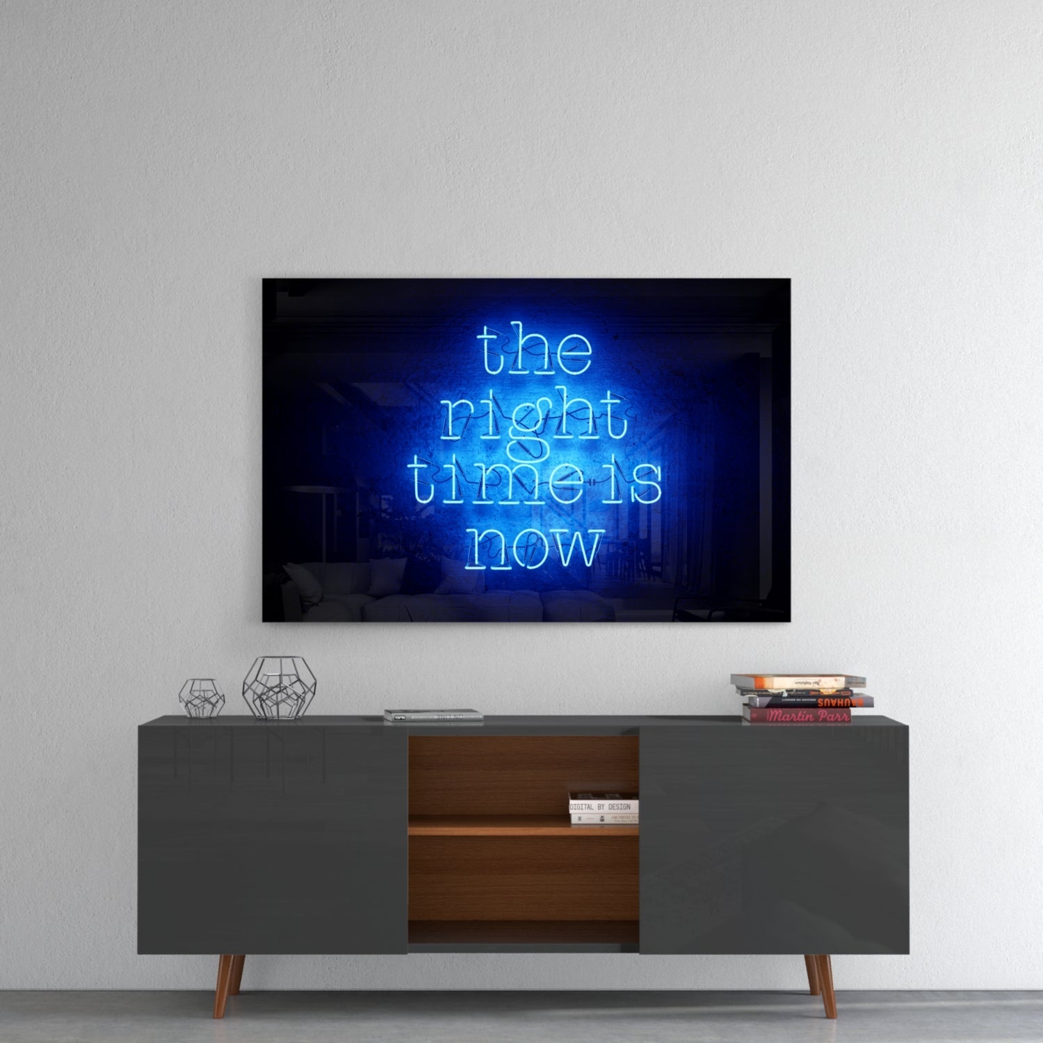 Insigneart USA Insigneart USA “The Right Time Is Now” Glass Wall Art
