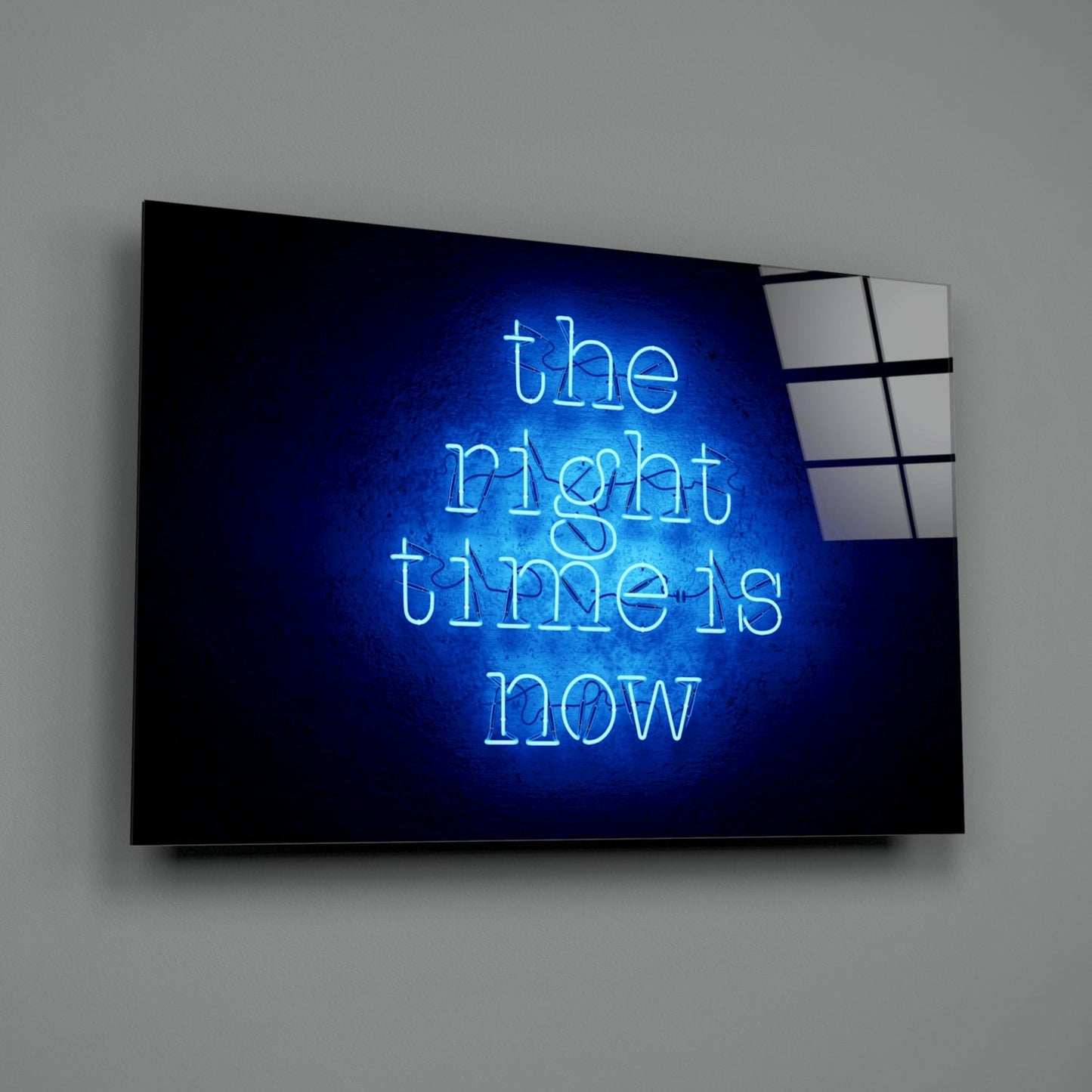 Insigneart USA Insigneart USA “The Right Time Is Now” Glass Wall Art