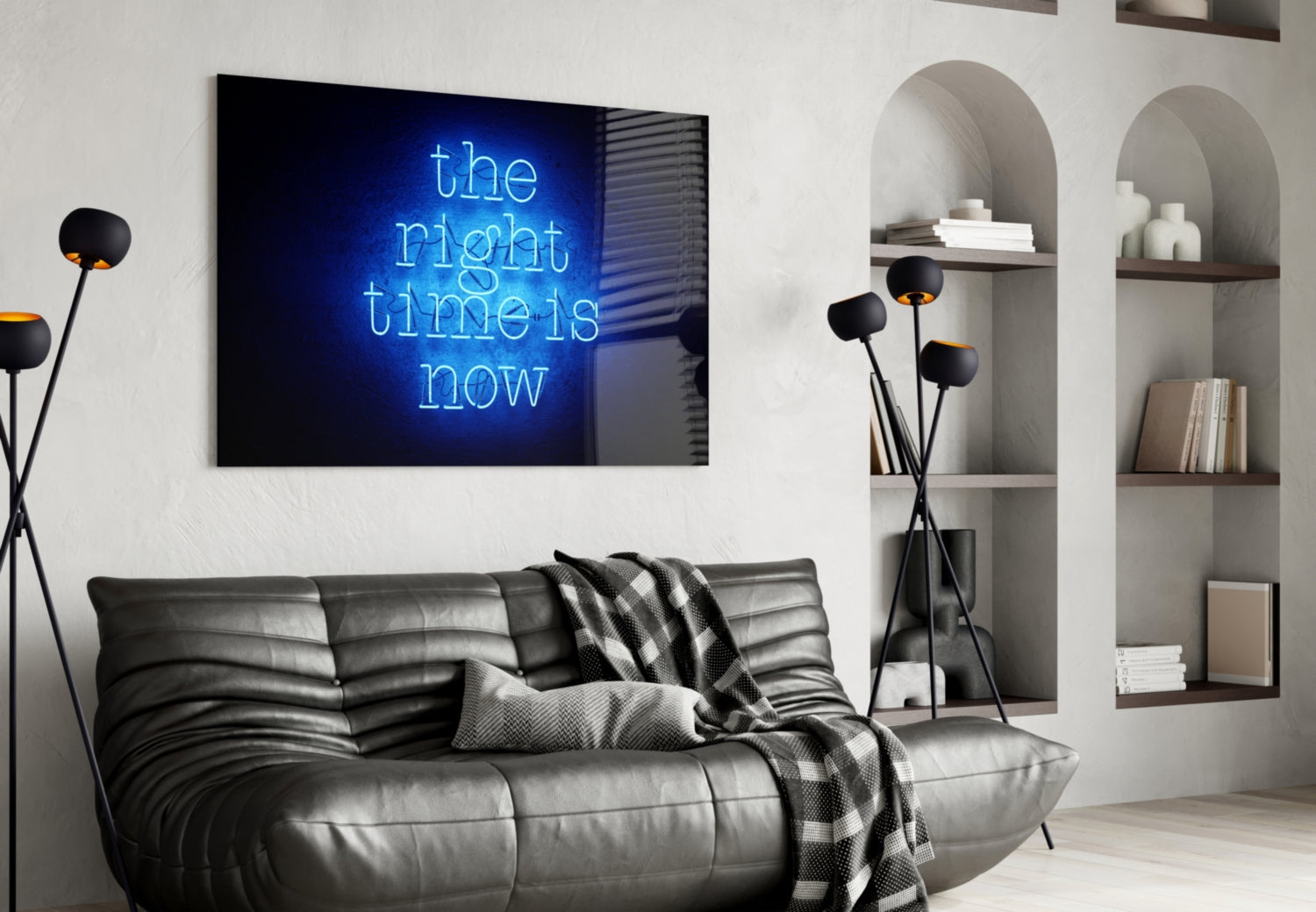 Insigneart USA Insigneart USA “The Right Time Is Now” Glass Wall Art