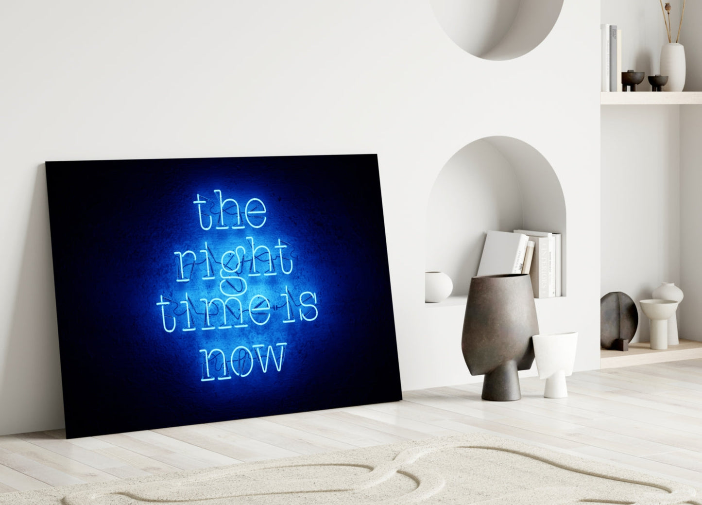Insigneart USA Insigneart USA “The Right Time Is Now” Glass Wall Art