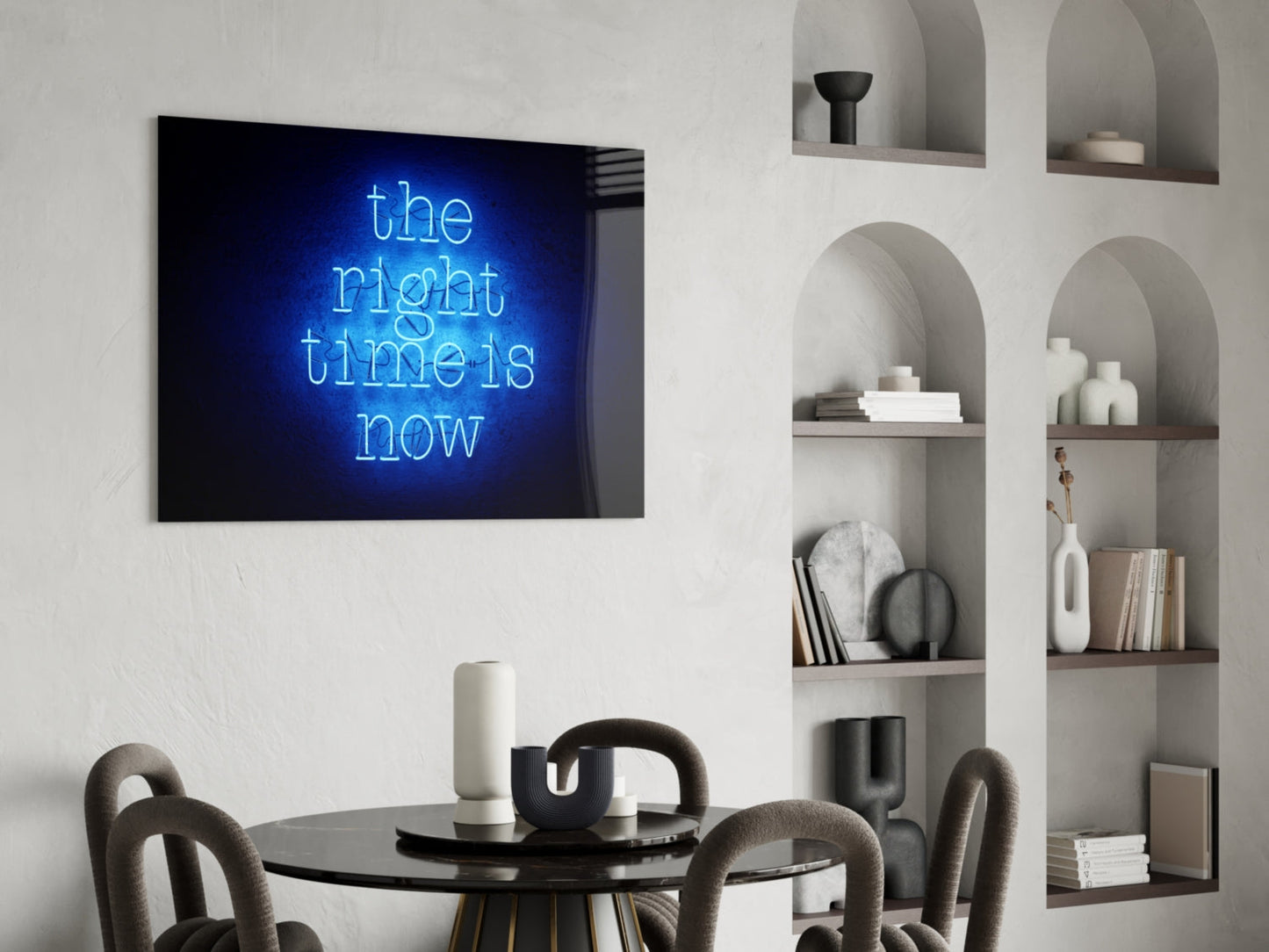 Insigneart USA Insigneart USA “The Right Time Is Now” Glass Wall Art
