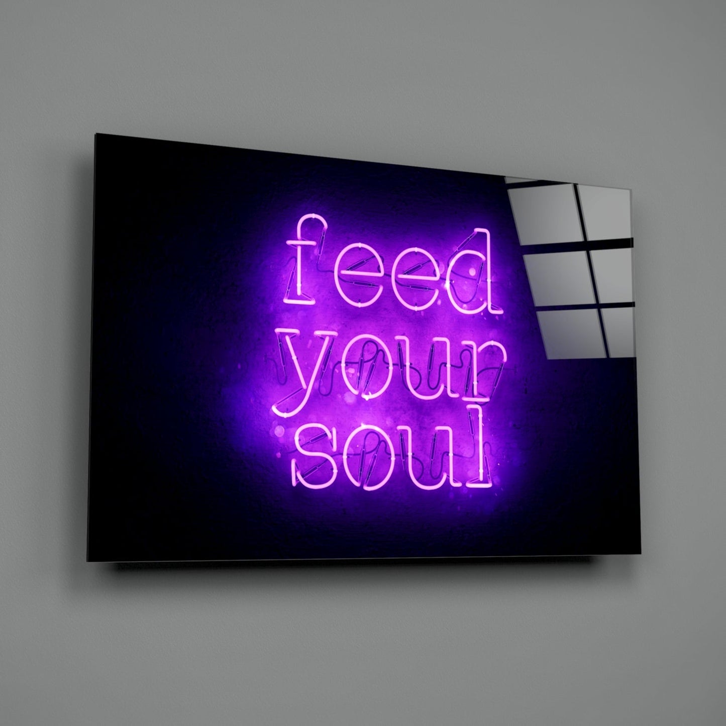 Insigneart USA Insigneart USA “Feed Your Soul” Glass Wall Art