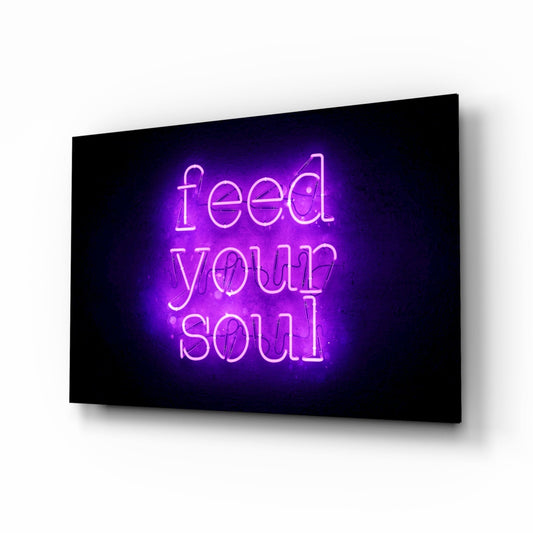 Insigneart USA Insigneart USA “Feed Your Soul” Glass Wall Art