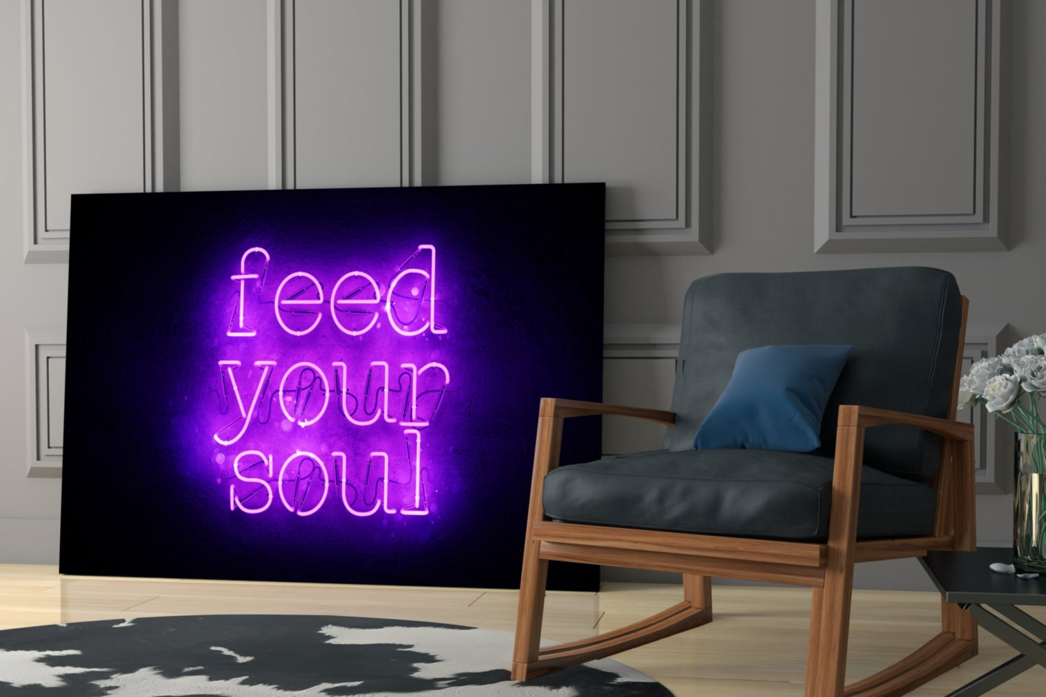 Insigneart USA Insigneart USA “Feed Your Soul” Glass Wall Art