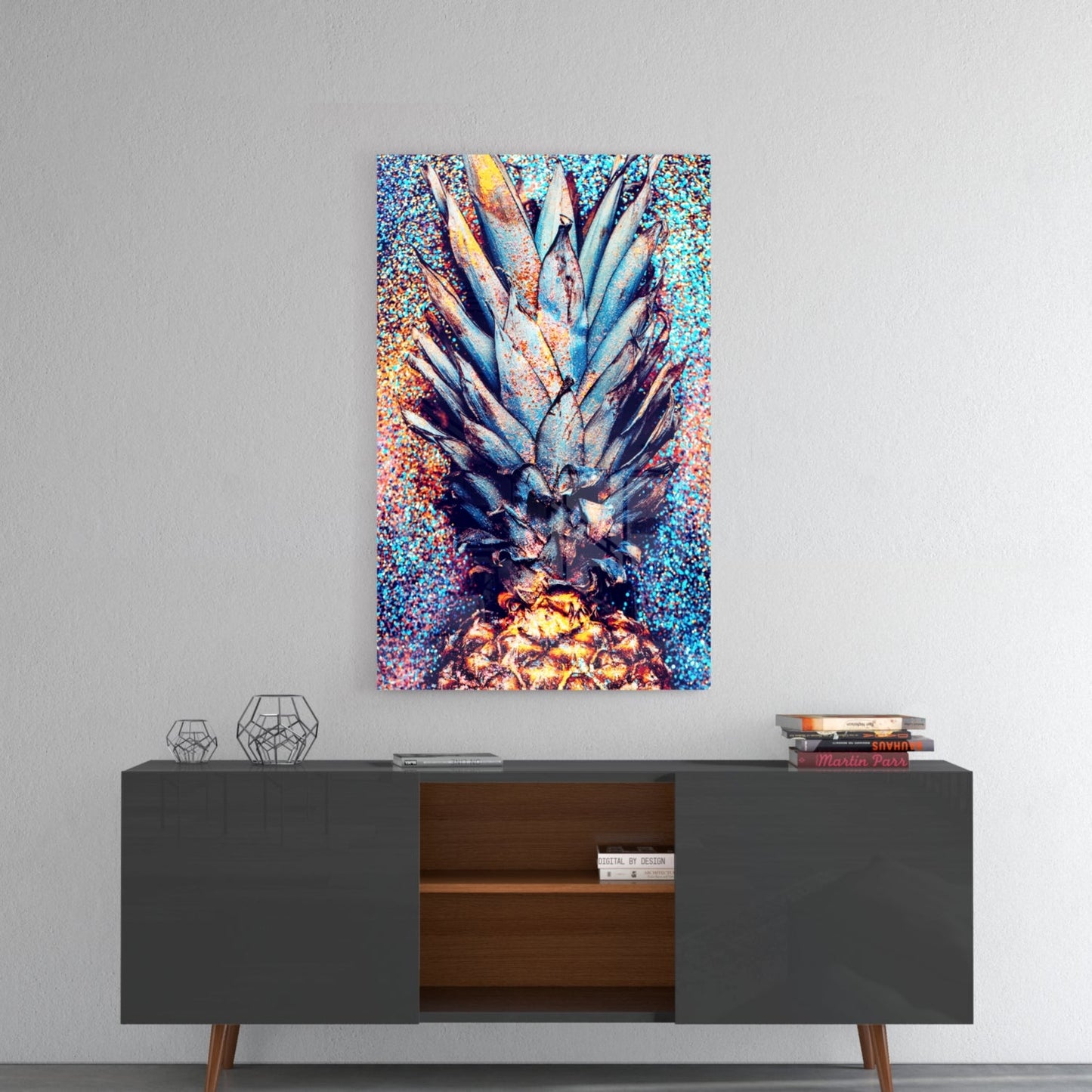 Insigneart USA Insigneart USA Colored Pineapple Glass Wall Art