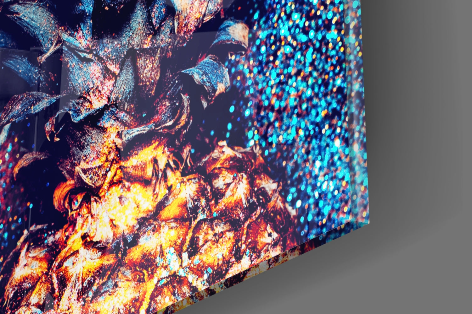 Insigneart USA Insigneart USA Colored Pineapple Glass Wall Art