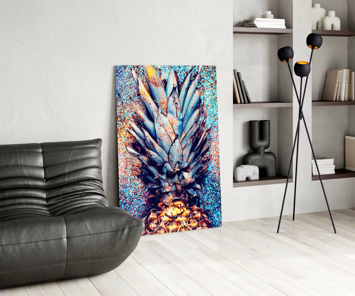 Insigneart USA Insigneart USA Colored Pineapple Glass Wall Art