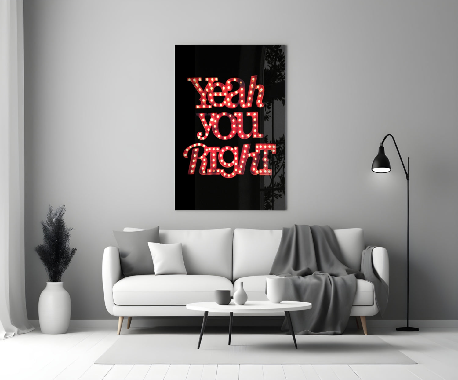 Insigneart USA Insigneart USA “Yeah you right” Glass Wall Art