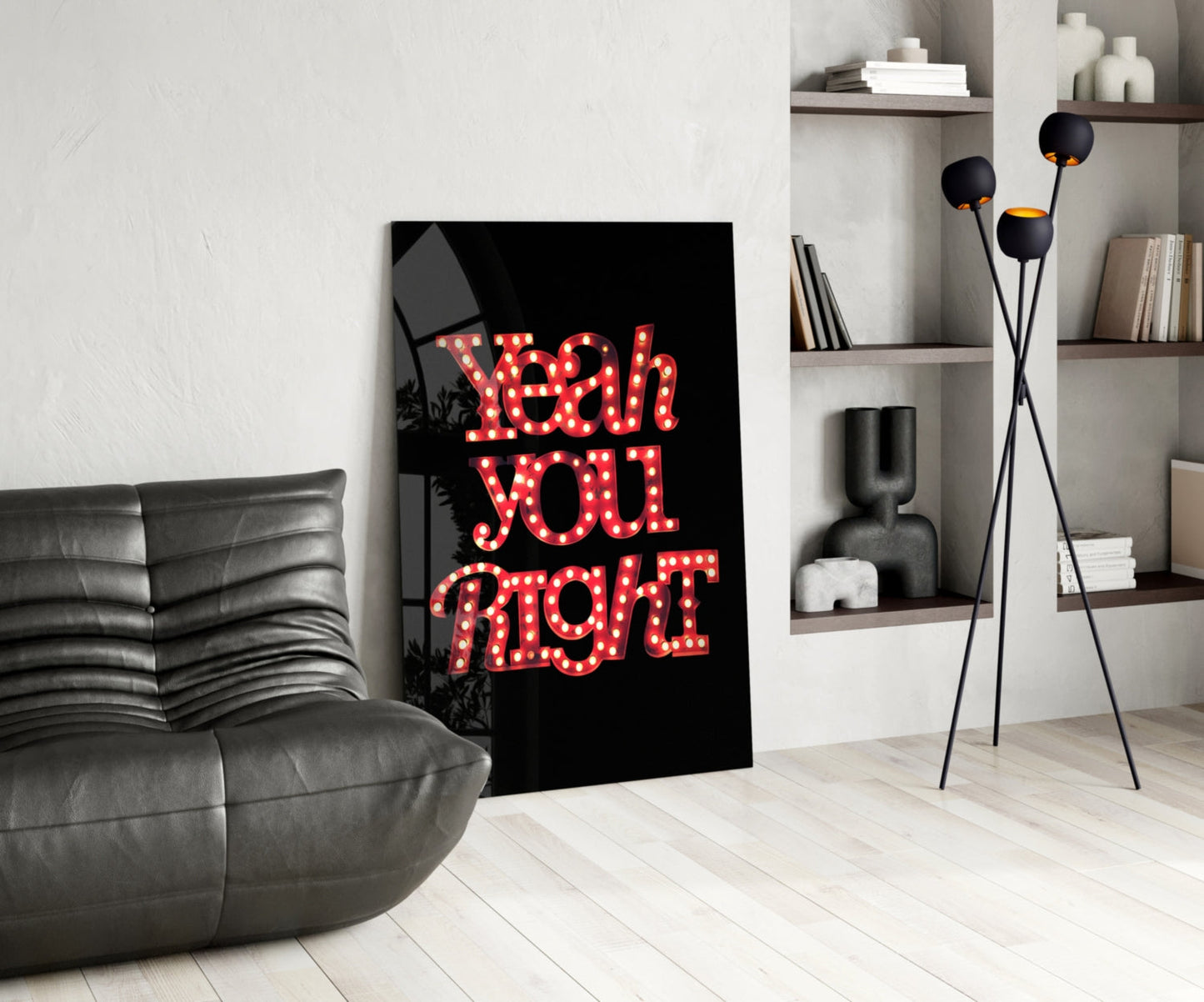 Insigneart USA Insigneart USA “Yeah you right” Glass Wall Art