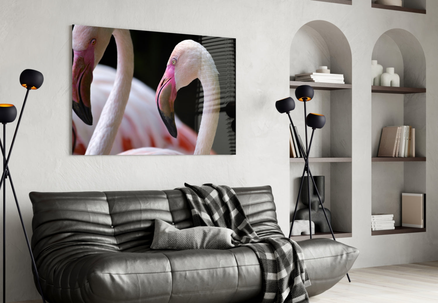 Insigneart USA Insigneart USA Flamingo Glass Wall Art
