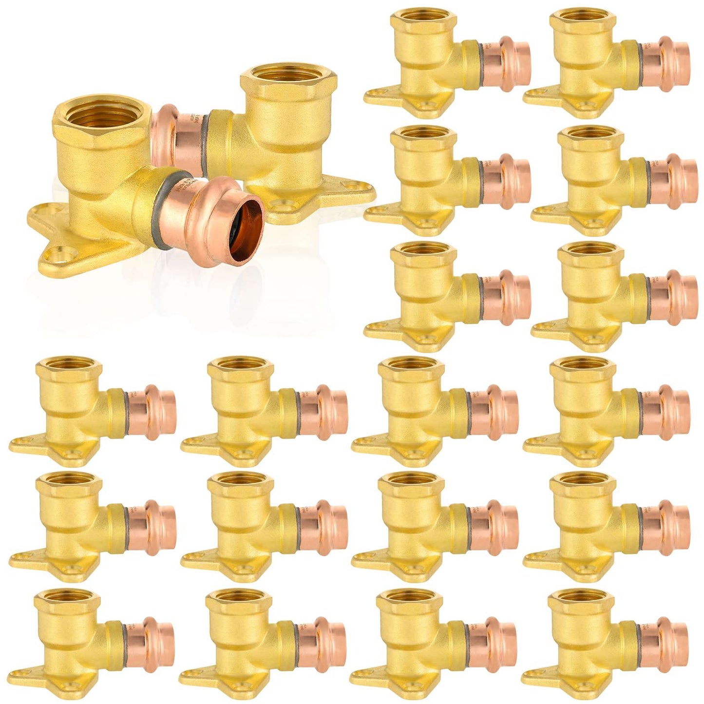 30 Pcs 3/4" Press Copper Drop Ear Elbow (Lead Free)