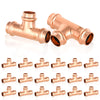 30 Pcs 3/4" Press Copper Tee (Lead Free)