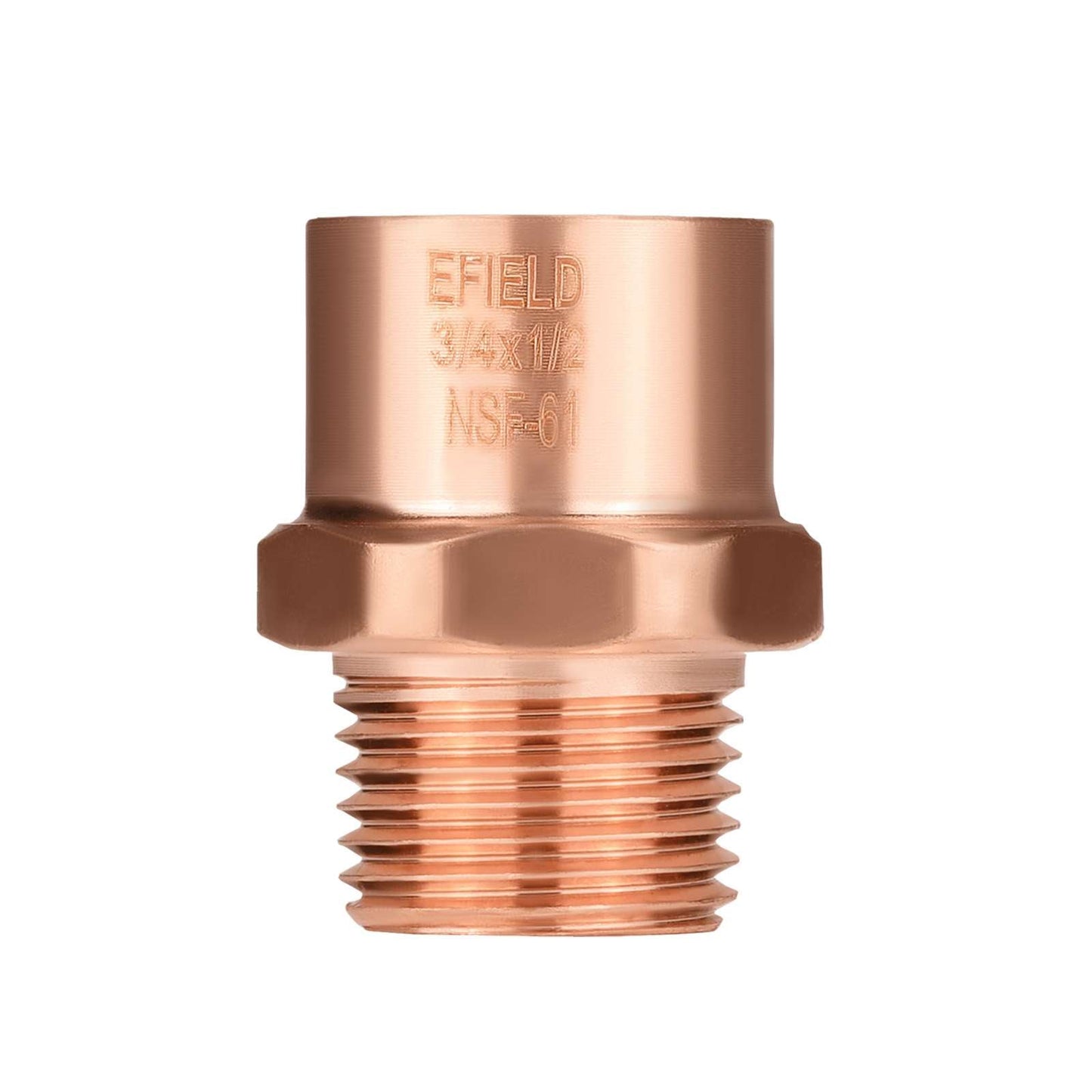 30 Pcs 3/4" C x 1/2" MNPT Copper Male Adapter at Wholesale Price