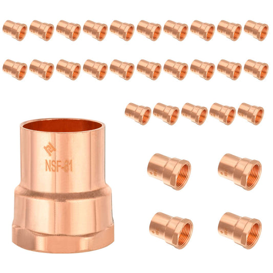 30 Pcs 1-1/2" C X FNPT Copper Female Adapter at Wholesale Price