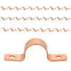 Pro 30 Pack 3/4" Copper Pipe Straps, Two Hole Plumbingsell