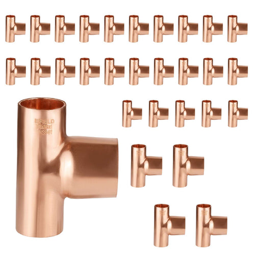 30 Pcs 3/4" X 3/4" X 1" Copper Reducing Tee at Wholesale Price