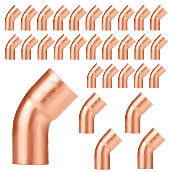 30 Pcs 1-1/4" FTG x Copper 45° Street Elbow at Wholesale Price