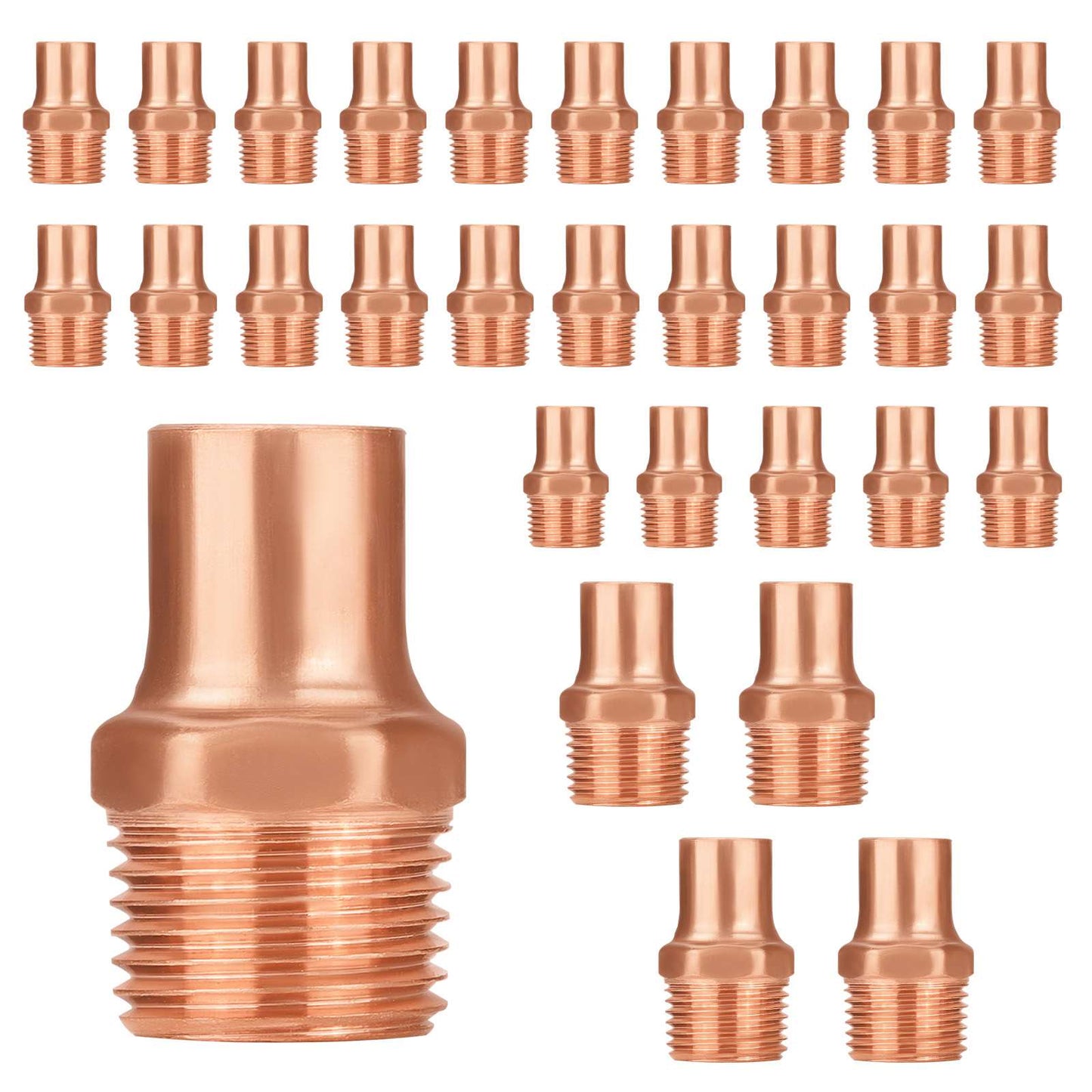 30 Pcs 1-1/2" C X MNPT Copper Male Adapter at Wholesale Price