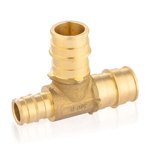 PEX A Expansion 3/4" x 1/2" x 3/4" PEX Expansion Reducing Tee (Lead Free) Plumbingsell