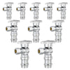 10 Pcs 1/2" Press x 3/8" OD Compr. Angle Stop Valve, 1/4 Turn (Lead Free) Plumbingsell