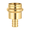 1/2" Copper Press x 3/4" PEX Crimp Brass Adapter (Lead Free)
