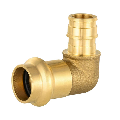 1" Press X 1" PEX Expansion Brass Elbow (Lead Free) Plumbingsell