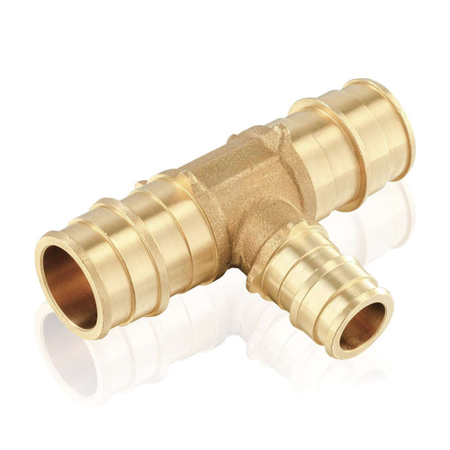 PEX A Expansion 3/4" x 3/4" x 1/2" PEX Expansion Reducing Tee (Lead Free) Plumbingsell