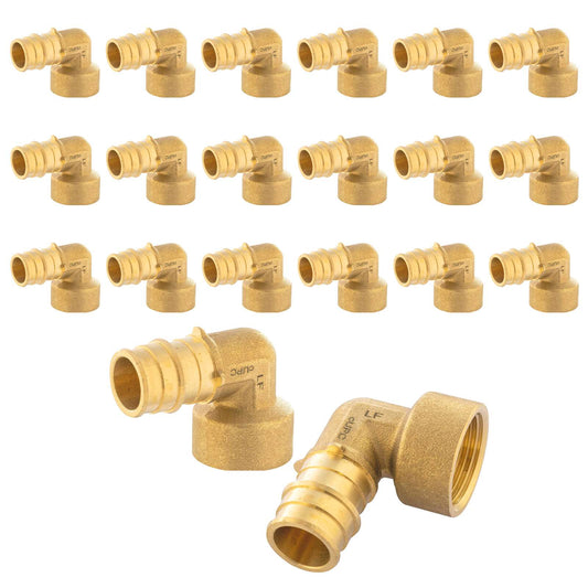 30 Pcs PEX A Expansion 1/2" PEX x 1/2" Female Elbow Wholesale