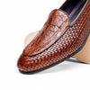 Zelli Italia 11-620-CGN PALIO Genuine Crocodile and Calfskin Basketweave Slip On,
