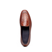 Zelli Italia 11-620-CGN PALIO Genuine Crocodile and Calfskin Basketweave Slip On,