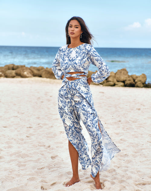 Baliawear Baliawear Pant to Jumpsuit - French Toile