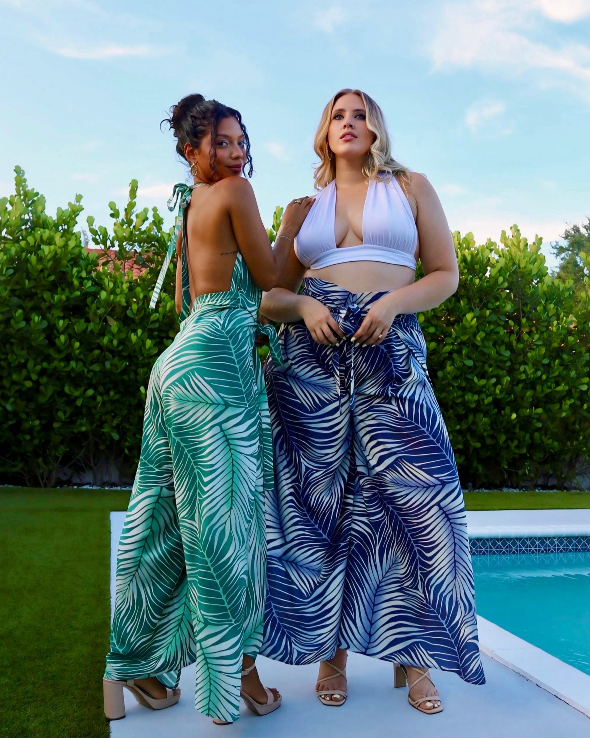 Baliawear Baliawear Pant to Jumpsuit - Island Print