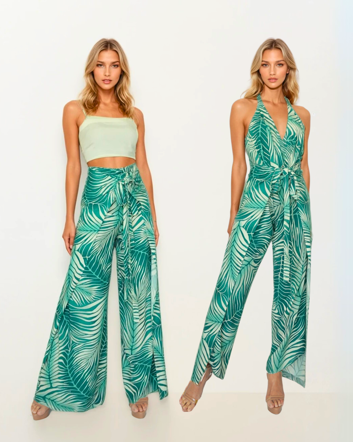 Baliawear Baliawear Pant to Jumpsuit - Island Print