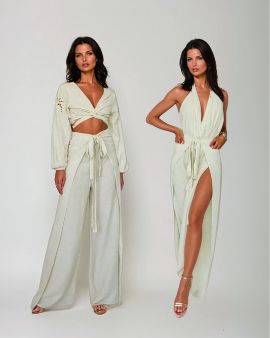 Baliawear Baliawear Pant to Jumpsuit - Linen