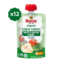 Holle Baby Food Pouches - Organic Fruit & Veggie Puree - Power Parrot Holle USA