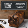 Leather Toiletry Bag for Men | Dopp Kit / Travel Pack Main Street Forge