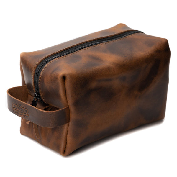 Leather Toiletry Bag for Men | Dopp Kit / Travel Pack Main Street Forge