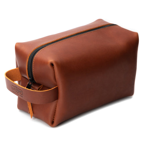 Leather Toiletry Bag for Men | Dopp Kit / Travel Pack Main Street Forge